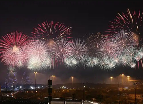 武山县焰火晚会